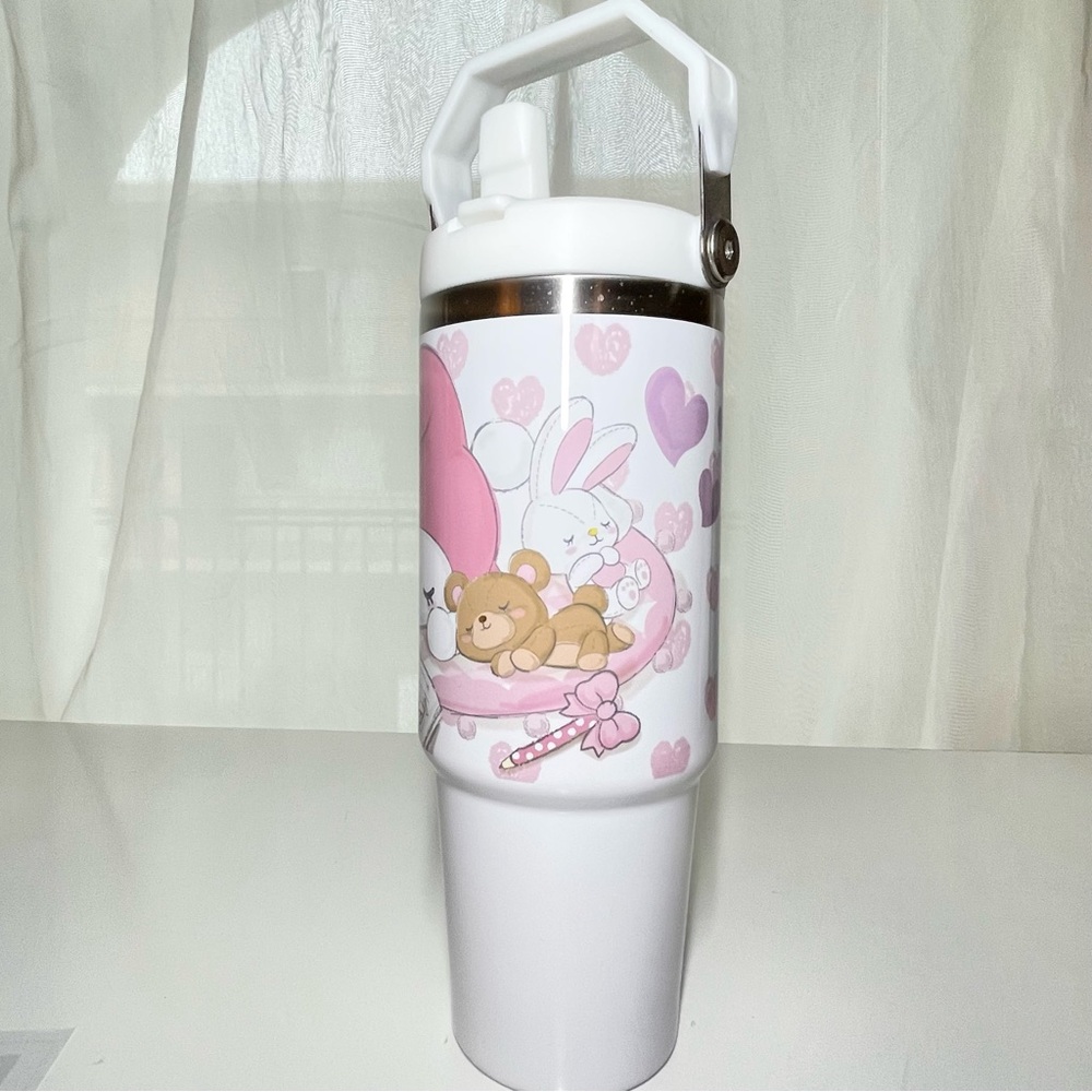 Name Personalized 30OZ tumbler My Melody Bunny, Hello Kitty, Kuromi 30 oz cup wi - Picture 10 of 10